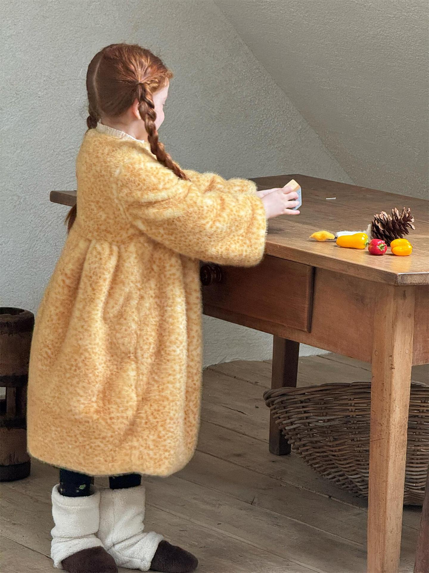 Oversized coat, big silhouette, boa fleece jacket [mh0011754]