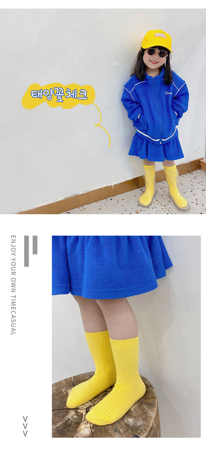 -【国内発送・送料無料】キッズソックス 靴下4足セット パステルカラー ショートソックス Mサイズ - mamahalo shop - ベビー用靴下・タイツ -  べビー服 - 子供服 - 男の子 - 女の子