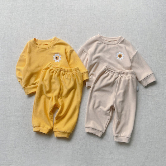 Flower Patch Fleece Sweatshirt Set