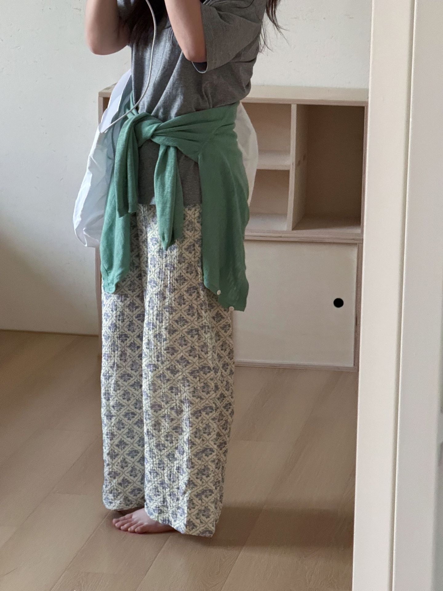 Gauze Loungewear Long Pants ドット イージー ロングパンツ【mh0013310】