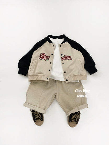 Woven Cotton Elastic Waist Tapered Pants Daily Tapered Pants [mh0012564]