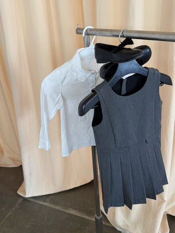 Vestido sin mangas plisado con corte en la cintura para niños【mh0014072】