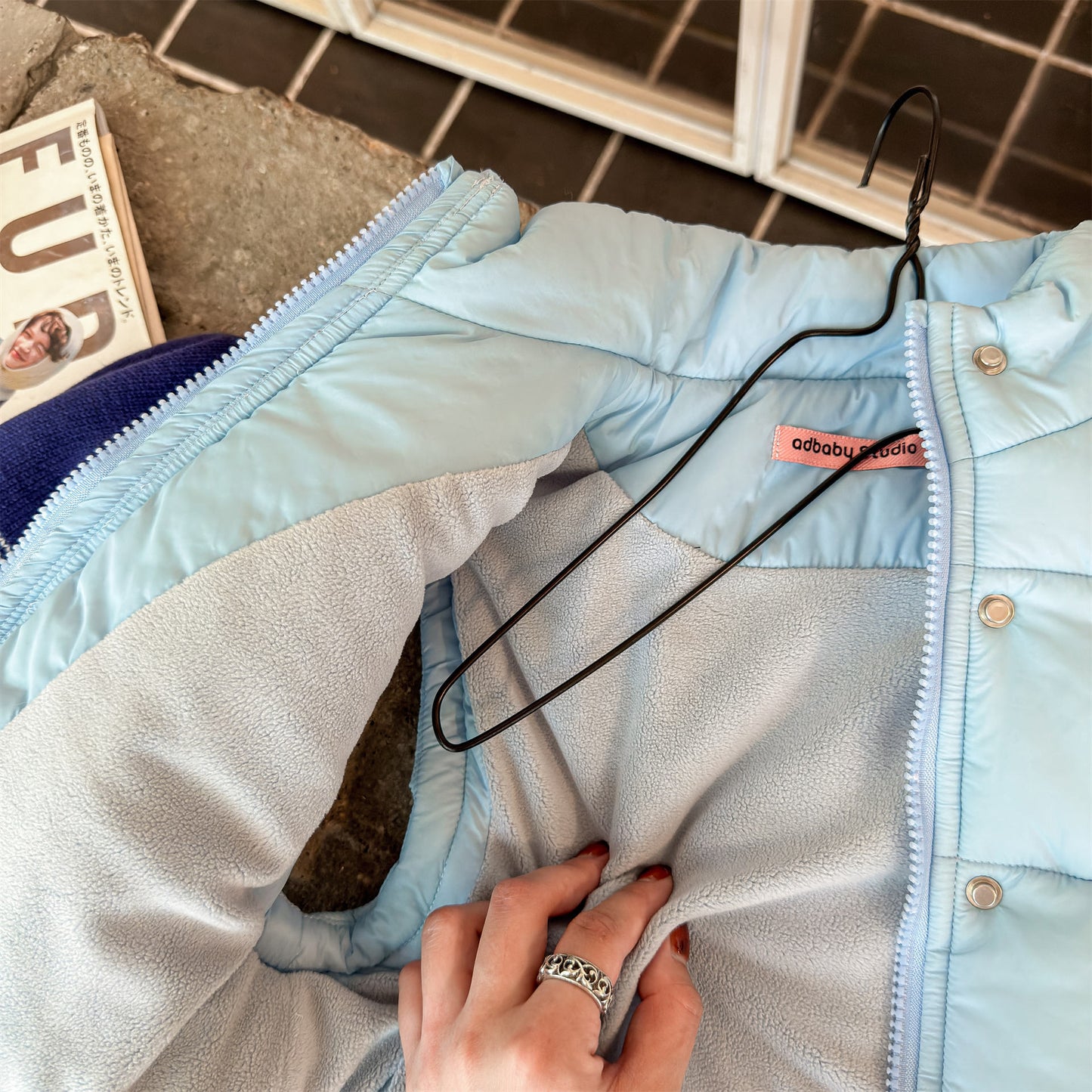 中綿ダウンベスト アウター 裏フリース【mh0011919】