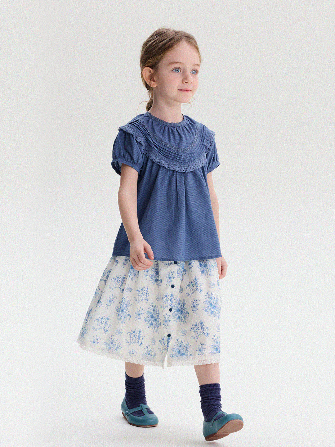 French Floral Lace Cotton Skirt レース ショートスカート【mh0013204】