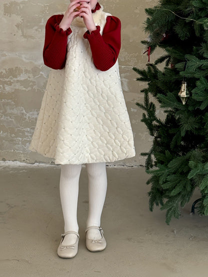 ノースリーブキルトワンピース ビーズ刺繍 キルティングドレス【mh0011885】