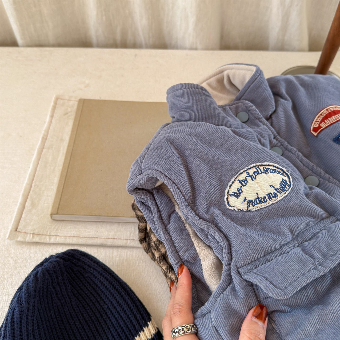 中綿ベスト 裏フリース フィッシャーマンベスト アウター【mh0011905】