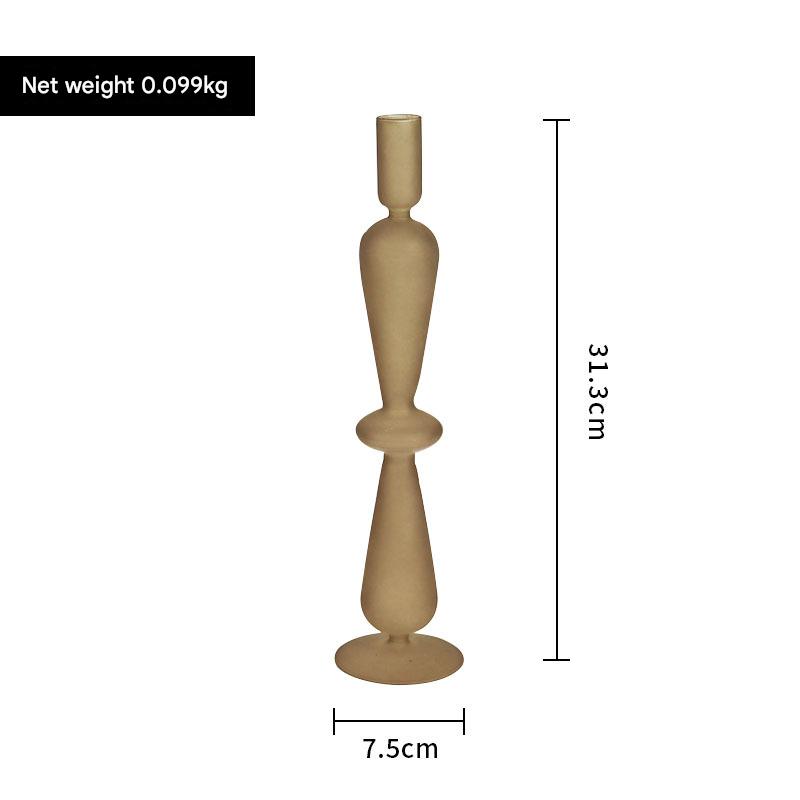 Candelabro de vidrio, candelabro decorativo, vela de cumpleaños, decoración