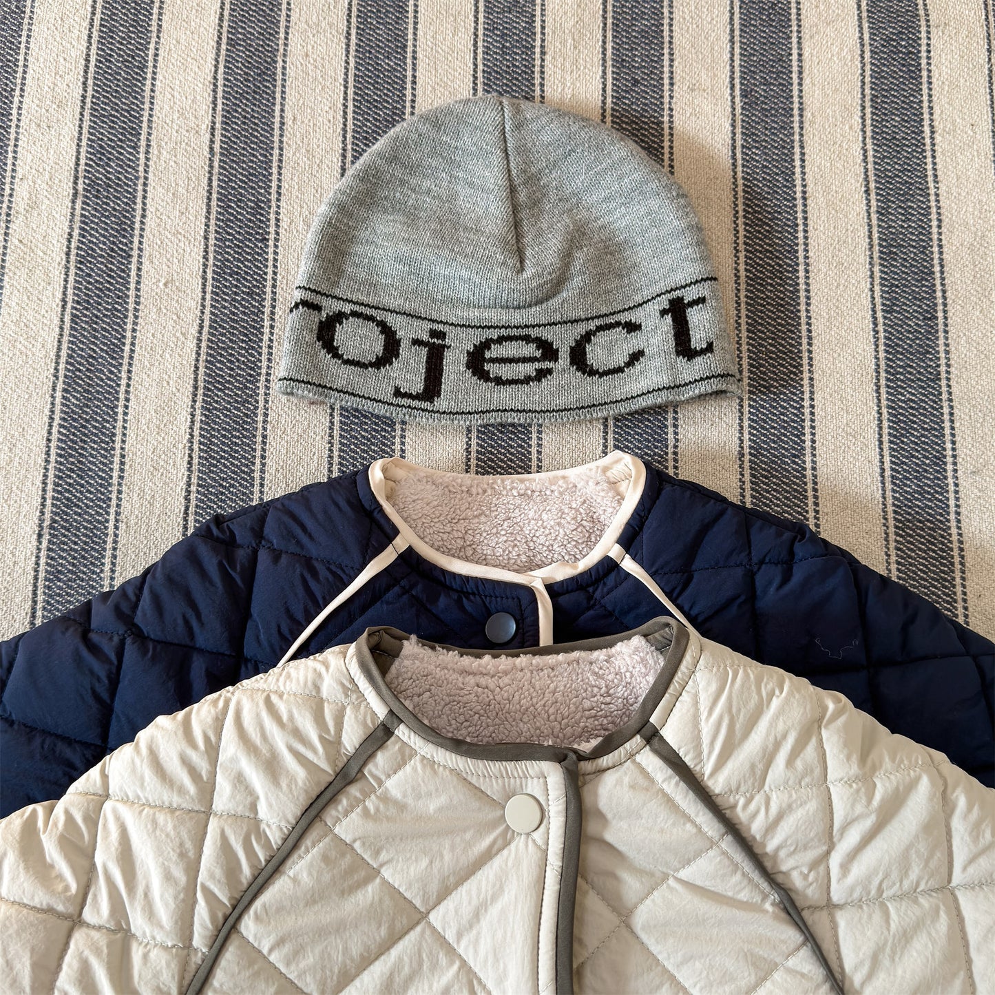 キルトジャケット ノーカラー キルティング アウター【mh0011924】