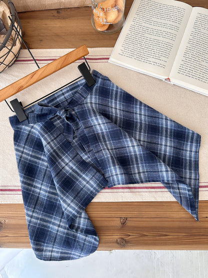 -チェックエプロンスタイル巻きスカート【mh0010769】 - mamahalo shop - スカート -  べビー服 - 子供服 - 男の子 - 女の子