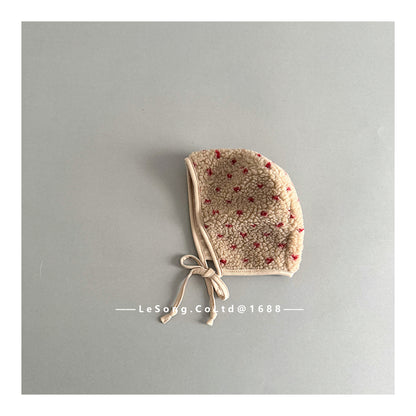 ベビー帽子 ボアフリース ボンネット 耳当て付き帽子【mh0011814】