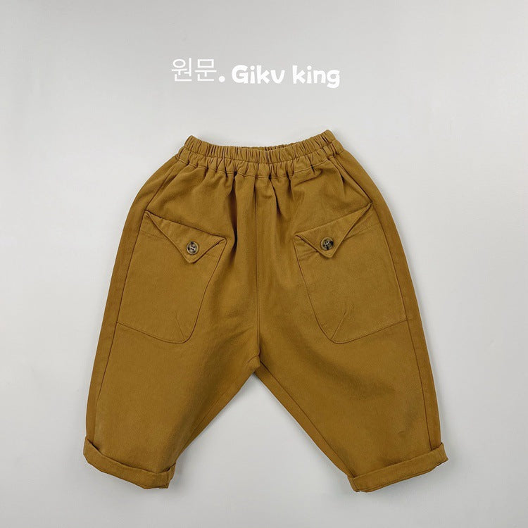 キッズ フラップポケット ルーズ ロングパンツ【mh0014599】