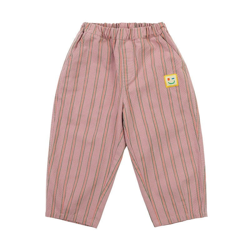 Pantalones cónicos a rayas para niños, estilo casual [mh0014198]