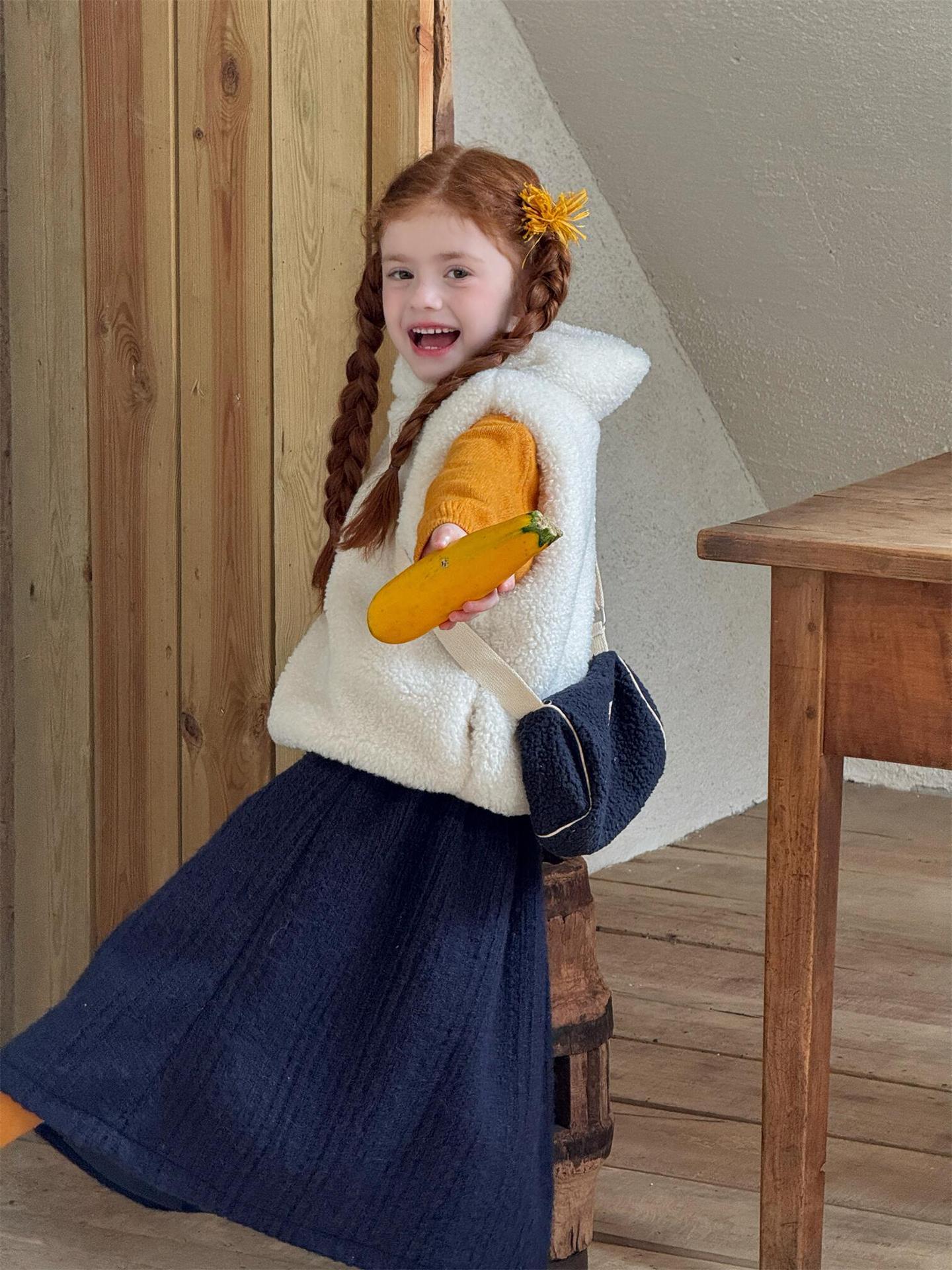 ボトルネックベスト ボア素材 ハイネック フード付き アウター 重ね着【mh0011734】