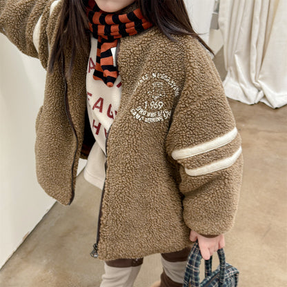 ボアフリースジャケット ダブルライン ジップアップ ボアブルゾン【mh0011903】