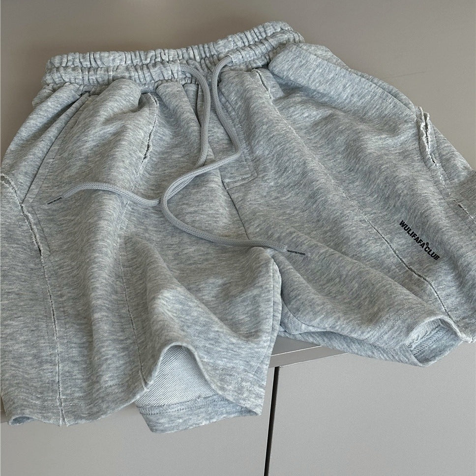 Curved Seam Shorts カットオフデザイン ハーフパンツ【mh0012963】