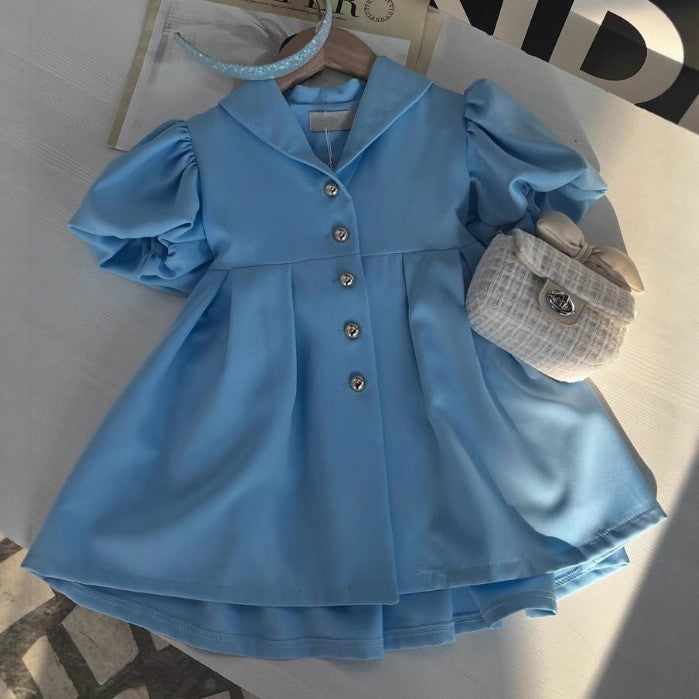 2025 vestido de princesa de algodón puro para niñas rusas, de primavera y otoño, estilo francés JK, con cuello y cárdigan【mh0013867】