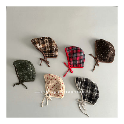 ベビー帽子 ボアフリース ボンネット 耳当て付き帽子【mh0011814】