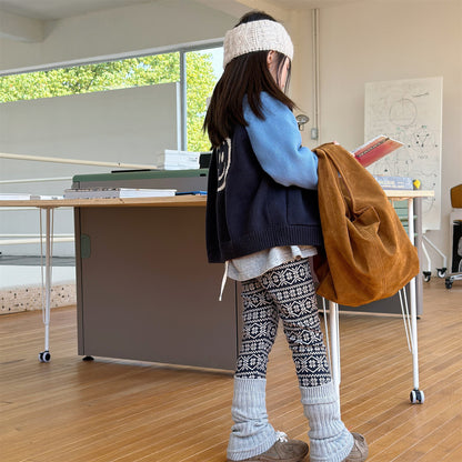 裏起毛レギンスパンツ トライバル ネイティブ柄 レギパン【mh0011911】