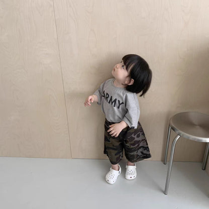 Pantalones Rectos Camuflaje Shorts Militares【mh0013275】
