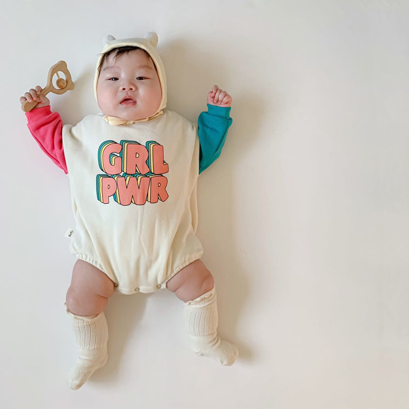 -☺︎ ベビー レターロゴ セットアップ ロンパース トレーナー リンク ママ お揃い コーデ - mamahalo shop - 長袖セットアップ -  べビー服 - 子供服 - 男の子 - 女の子