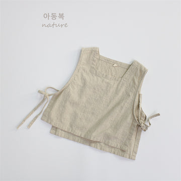 Cotton Linen Vest コットン リネン ベスト【mh0001296】