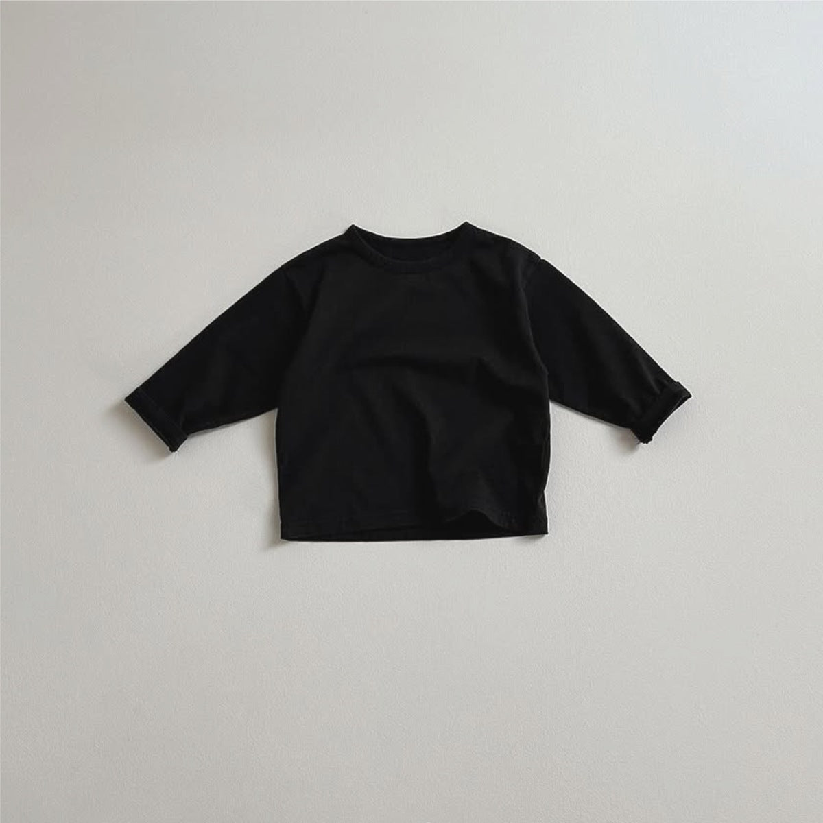 -長袖Tシャツ 無地 ベーシック シンプル コットン素材 ルーズトップス【mh0011364】 - mamahalo shop - 長袖Tシャツ -  べビー服 - 子供服 - 男の子 - 女の子