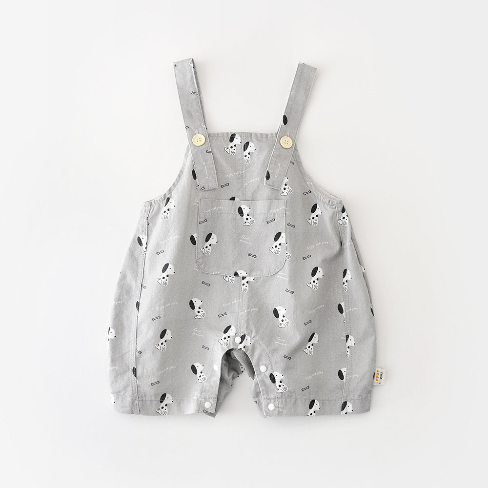 Puppy Graphic Overalls