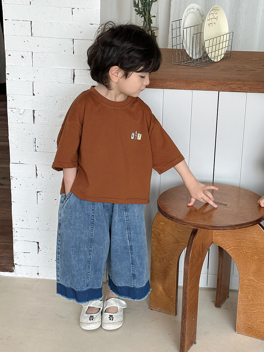 Back Graphic Drinks Cotton Tee ドリンクプリント 半袖Tシャツ【mh0013471】