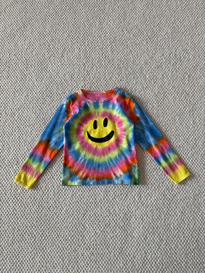 yummy&rocky | Tie Dye Smiley Cotton Long Sleeve T-Shirt [mh0020168]