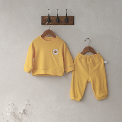 Flower Patch Fleece Sweatshirt Set
