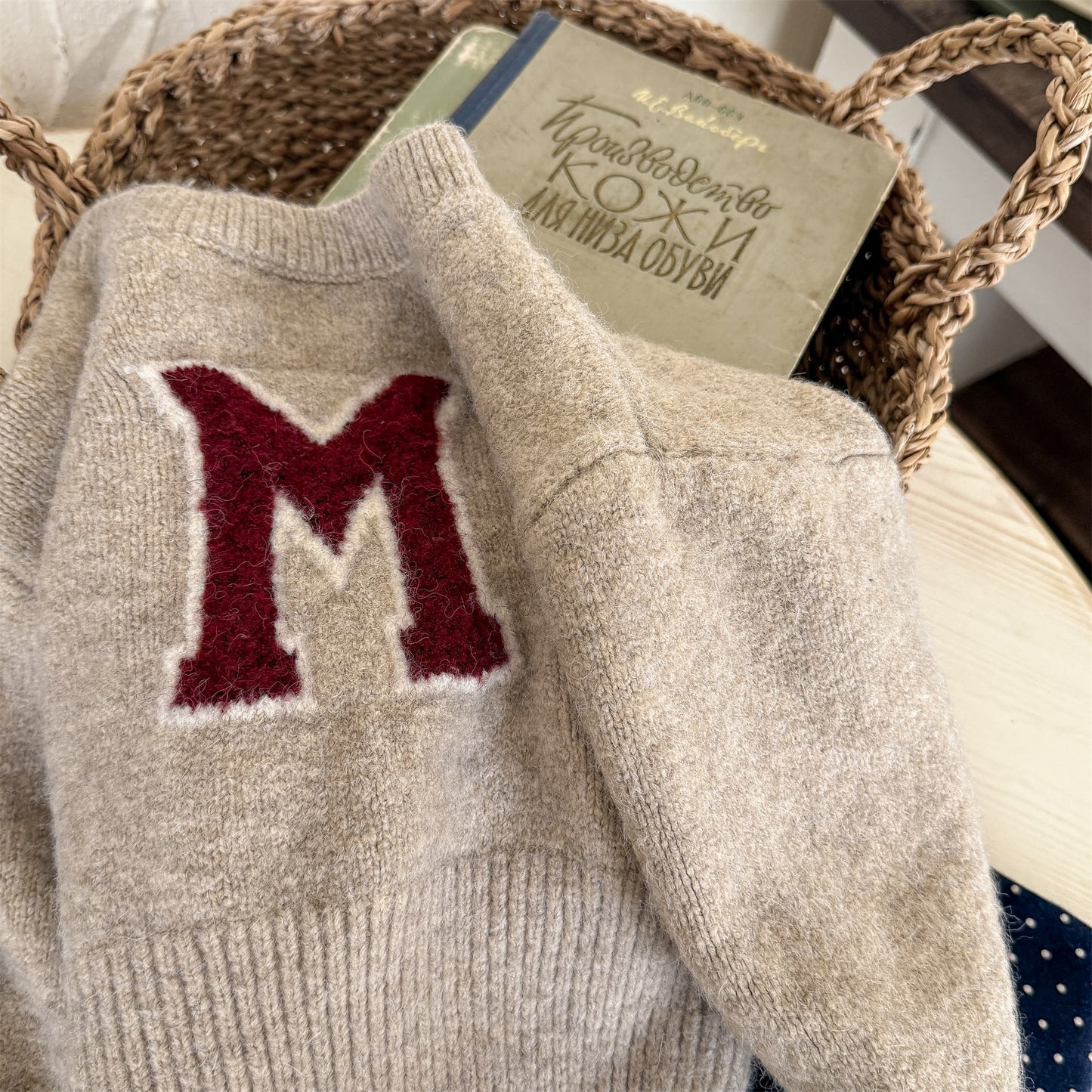 -ビッグワッペンニットセータープルオーバー【mh0010813】 - mamahalo shop - ニット・セーター -  べビー服 - 子供服 - 男の子 - 女の子