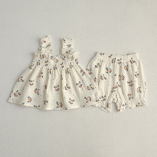 Floral Ruffle Camisole Bloomer [mh0013159]