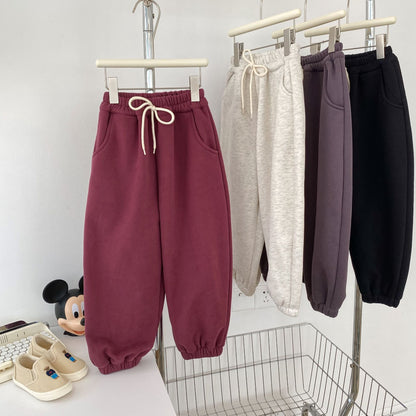 裏起毛スウェットパンツ 厚手 ゆったり ジョガーパンツ【mh0011652】