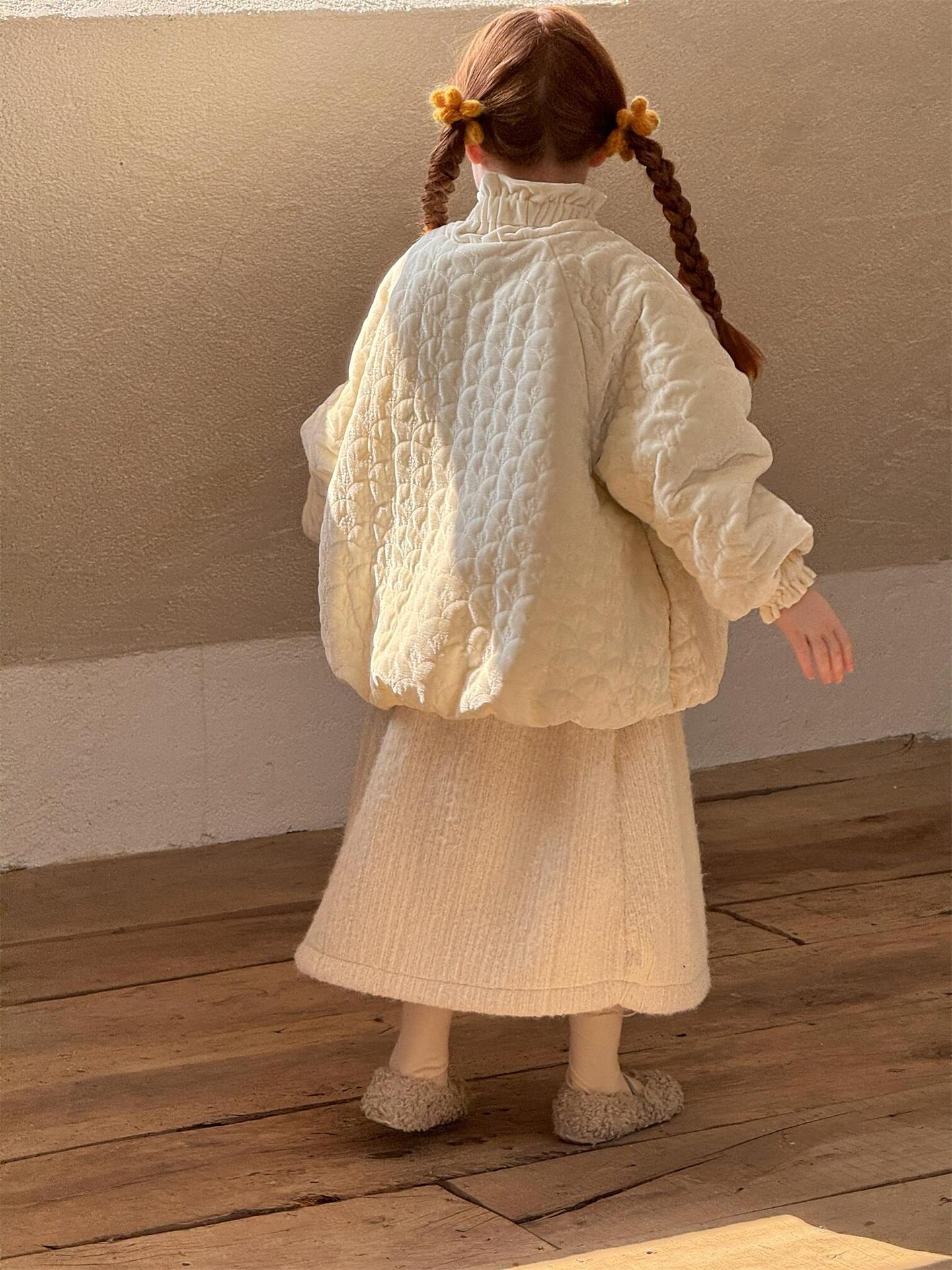 ジャケットコート 刺繍エンボス ガーリーアウター【mh0011764】