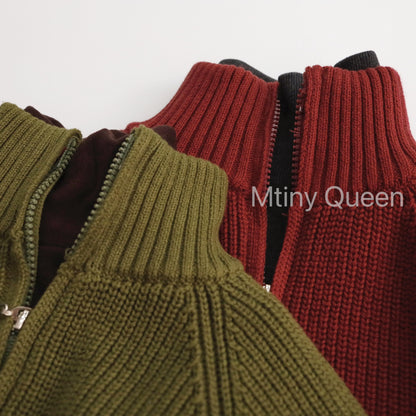 ニットカーディガン ジップアップジャケット【mh0011782】