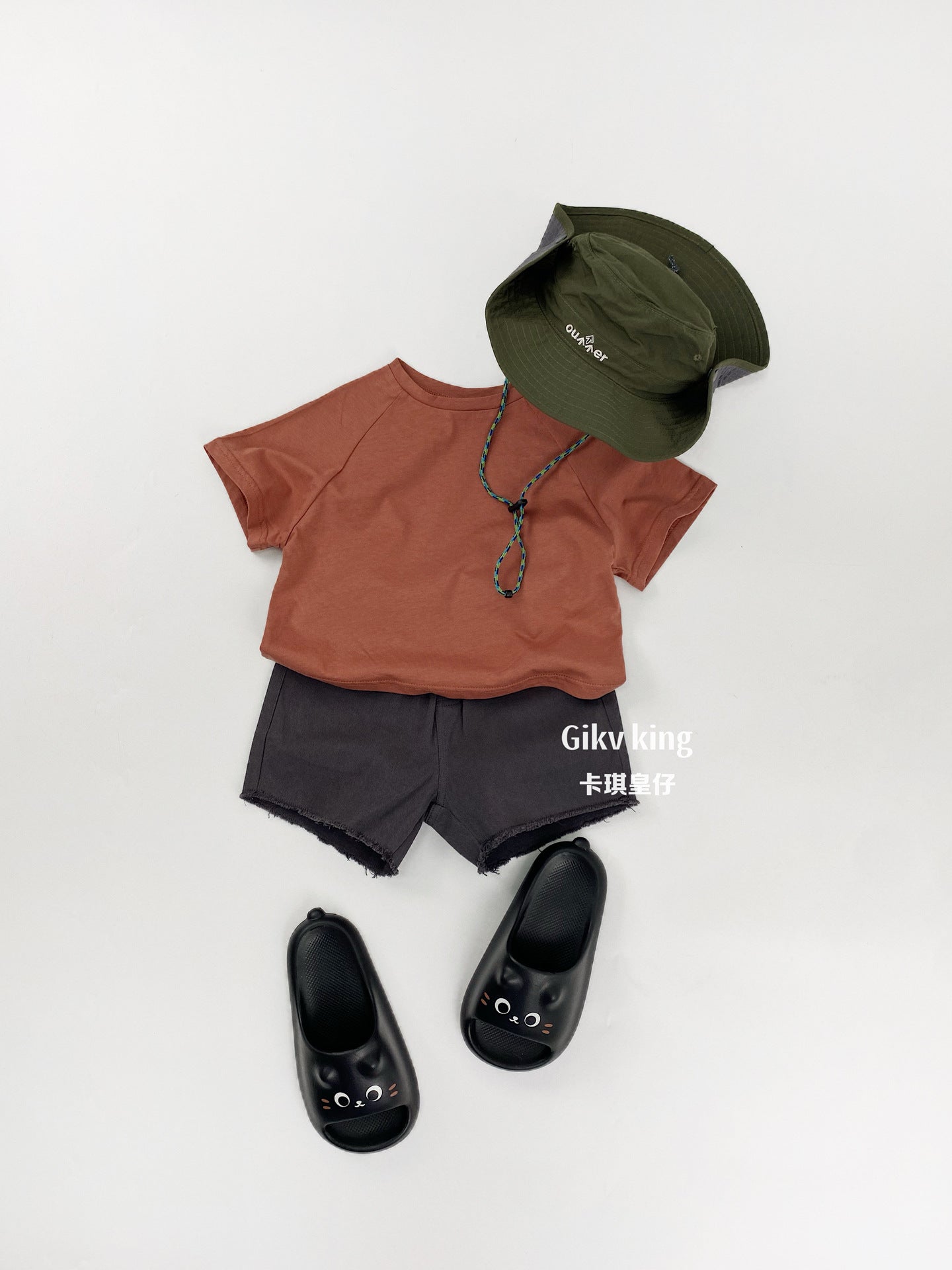 Raglan Sleeve Bamboo Cotton Top クルーネック 無地 半袖Tシャツ【mh0012826】