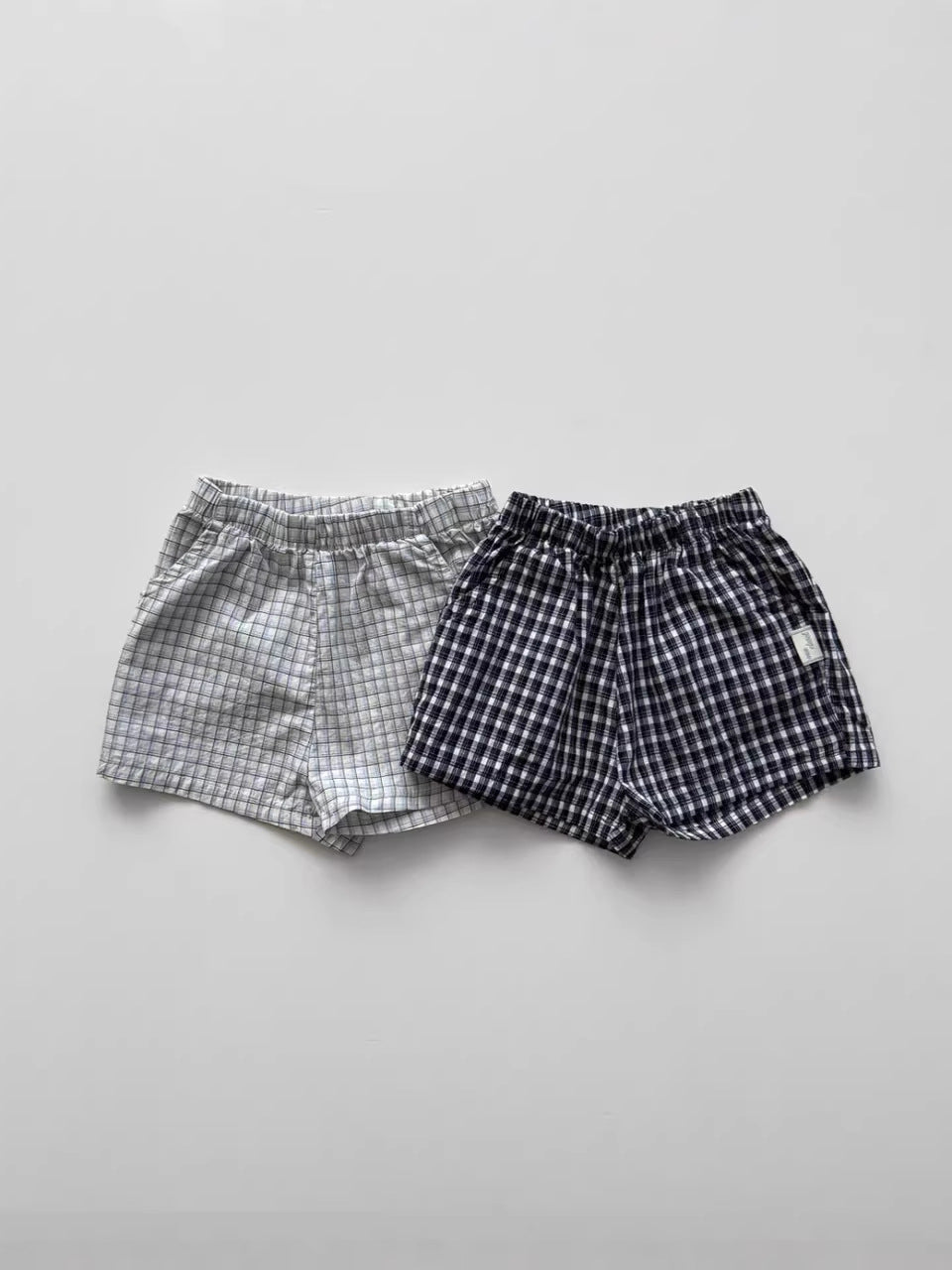 Plaid Seersucker Tank Shorts Set 【mh0013273】