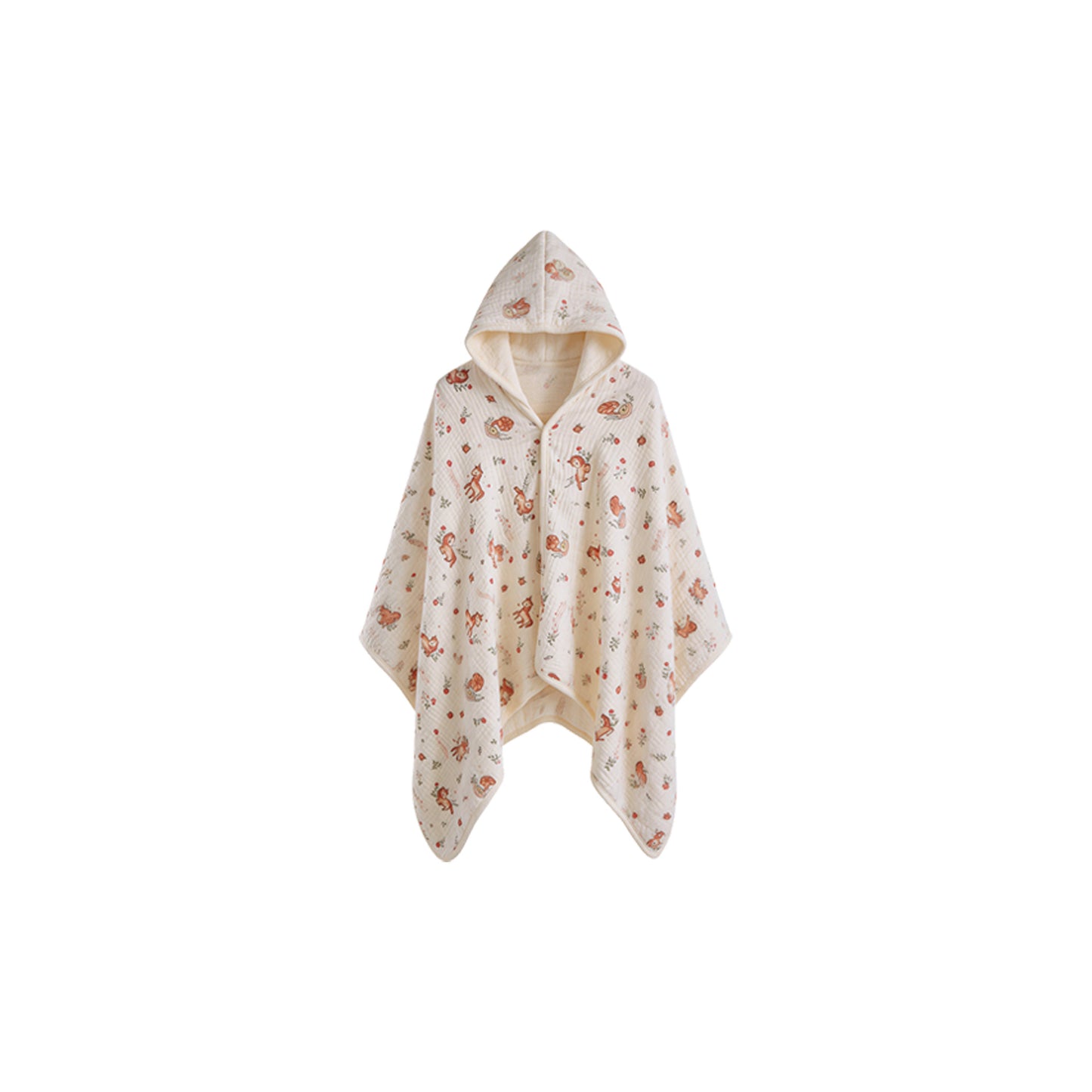 Printed Cotton Gauze Hooded Towel ポンチョ プールタオル【mh0012597】