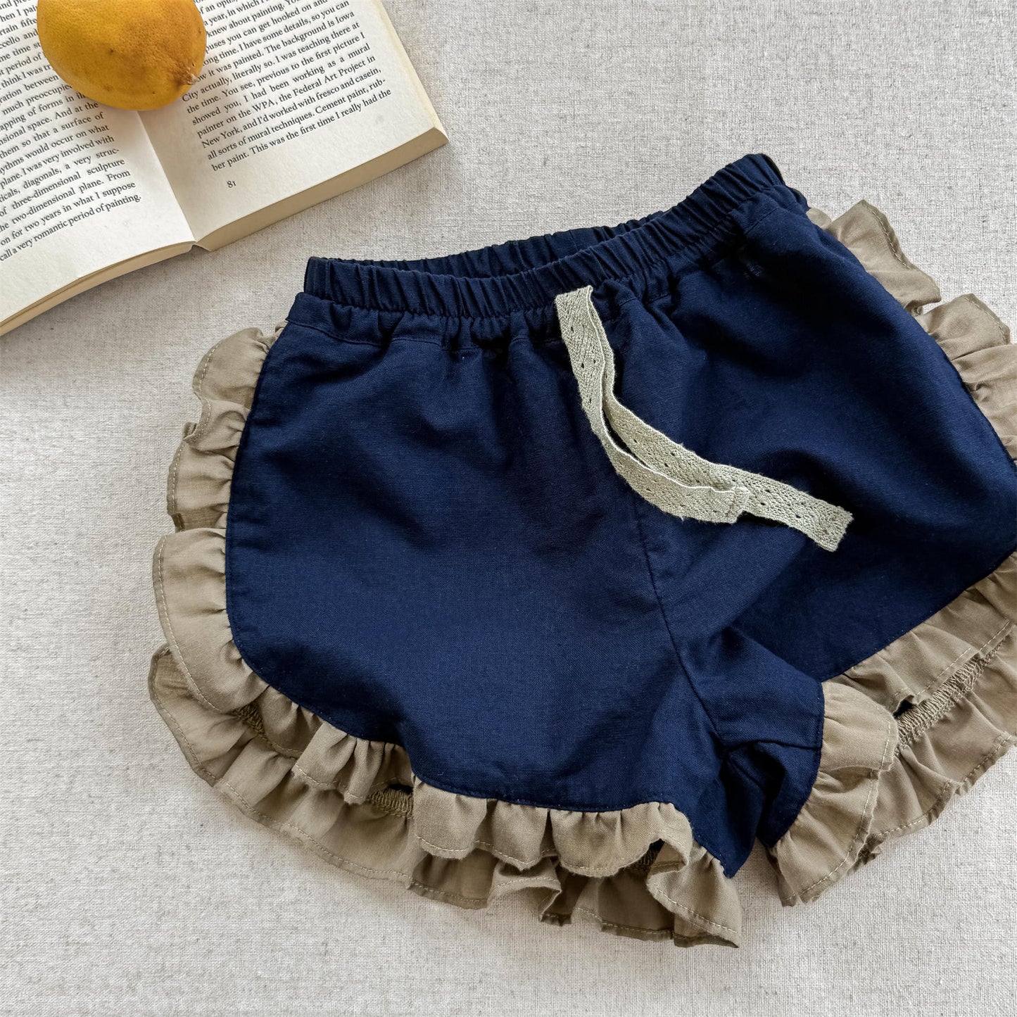 Flower Print Ruffle Cotton Shorts 花柄 コットン ショートパンツ【mh0012655】