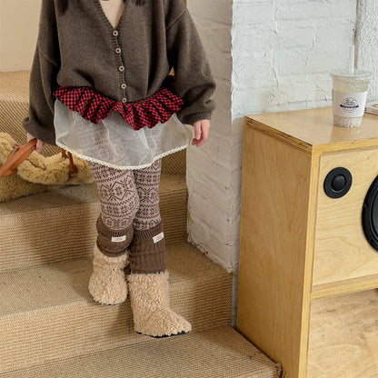 裏起毛レギンスパンツ トライバル ネイティブ柄 レギパン【mh0011911】