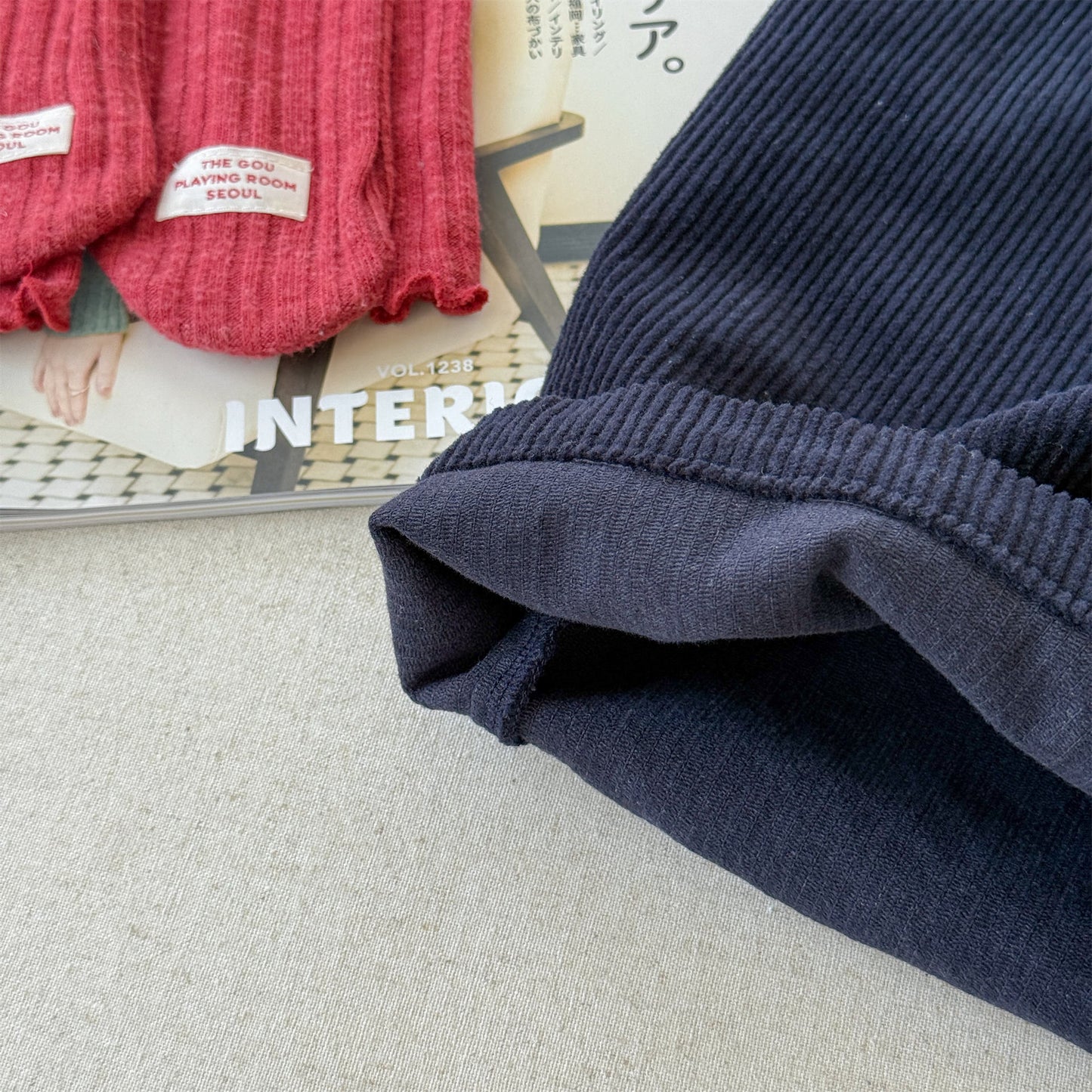 -コーデュロイオーバーオール サロペット ワイドパンツ【mh0010811】 - mamahalo shop - オーバーオール -  べビー服 - 子供服 - 男の子 - 女の子