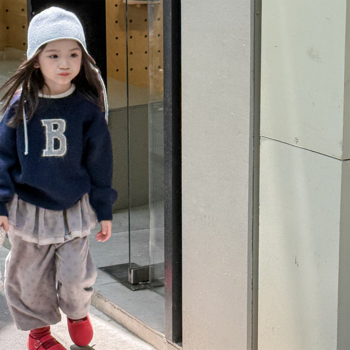 -ビッグフリルスカート付きボアパンツ フリースパンツ【mh0010817】 - mamahalo shop - ロングパンツ・スウェットパンツ -  べビー服 - 子供服 - 男の子 - 女の子