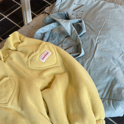 ハートポケットスウェットパンツ ジョガーパンツ 裏起毛【mh0011925】