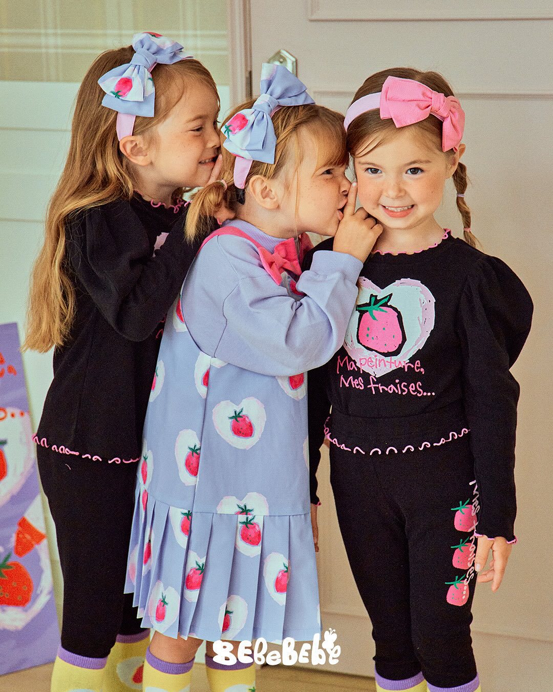 -いちごプリント長袖トップス/フリルレギンス/フリルワンピース/ノースリーブプリーツワンピース【mh0010988】 - mamahalo shop - ノースリーブワンピース -  べビー服 - 子供服 - 男の子 - 女の子