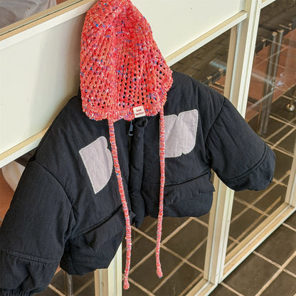 パッチワークブルゾン 中綿ジャケット コート【mh0011918】