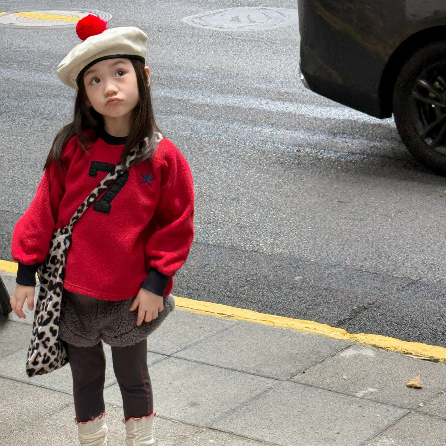 -ナンバーワッペン星柄フリーストレーナー【mh0010909】 - mamahalo shop - トレーナー・フーディ -  べビー服 - 子供服 - 男の子 - 女の子