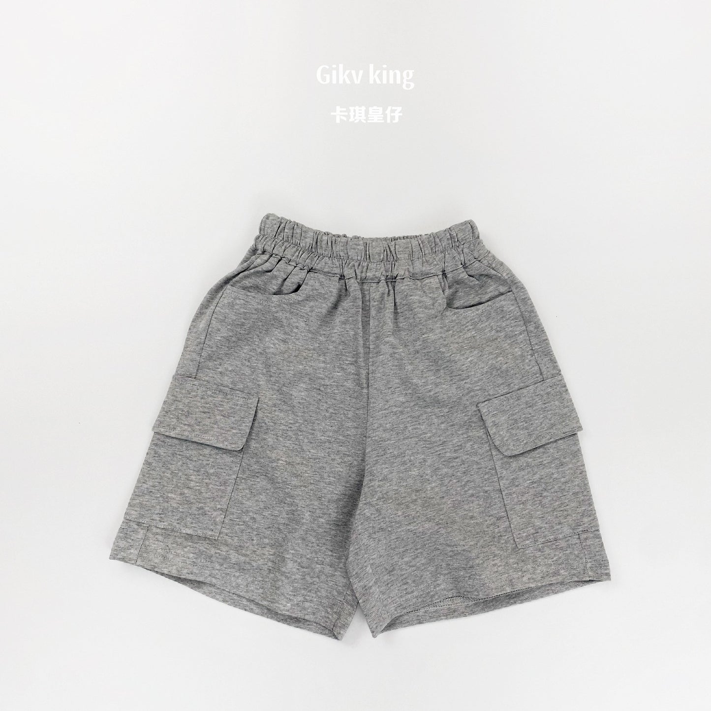Solid Cargo Pocket Cotton Shorts カーゴ ハーフパンツ【mh0013487】