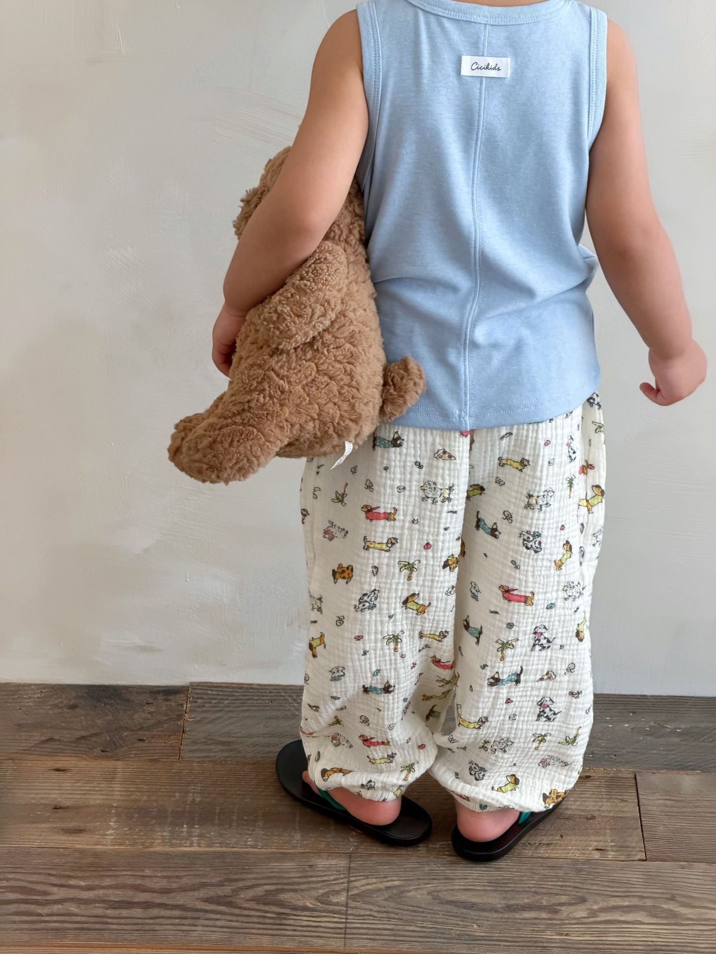 Mosquito-Repellent Double-Layer Gauze Long Pants サマー イージーパンツ【mh0013309】