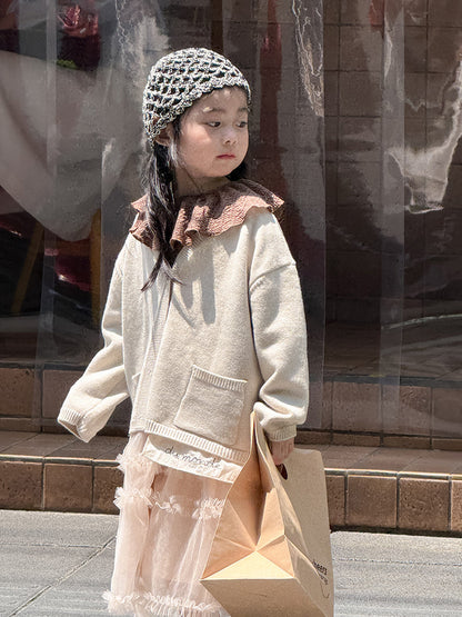 -ニットVネックシンプルカーディガン【mh0011028】 - mamahalo shop - カーディガン・パーカー -  べビー服 - 子供服 - 男の子 - 女の子