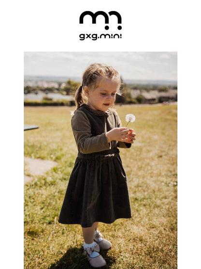 -ノースリーブワンピース コーデュロイ Aライン ジャンパースカート 丸首【mh0011319】 - mamahalo shop - ノースリーブワンピース -  べビー服 - 子供服 - 男の子 - 女の子